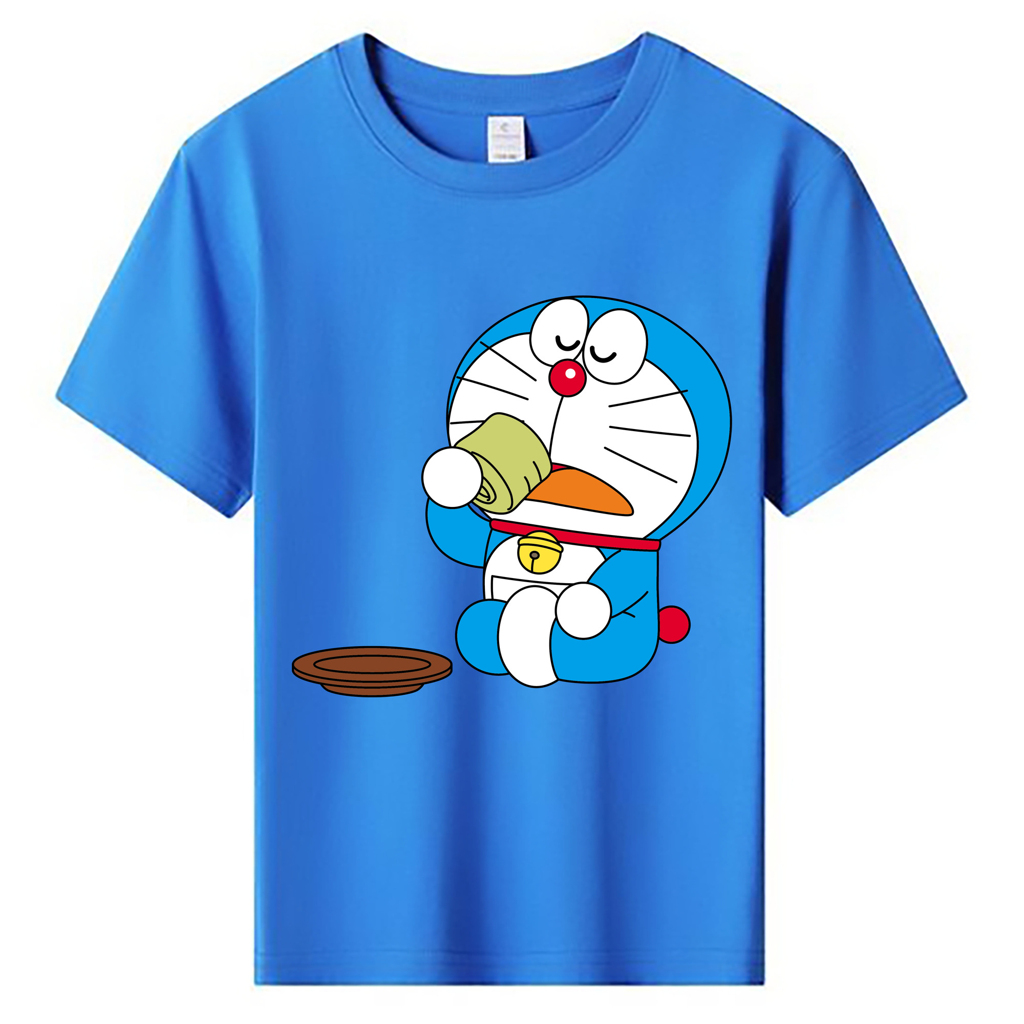 （画像用） ドラえもん Doraemon 綿100％キッズTシャツ（フロントプリント）